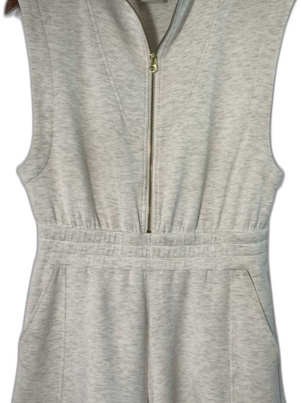 Varley Women's Romper Large Ivory Light Heather Gr